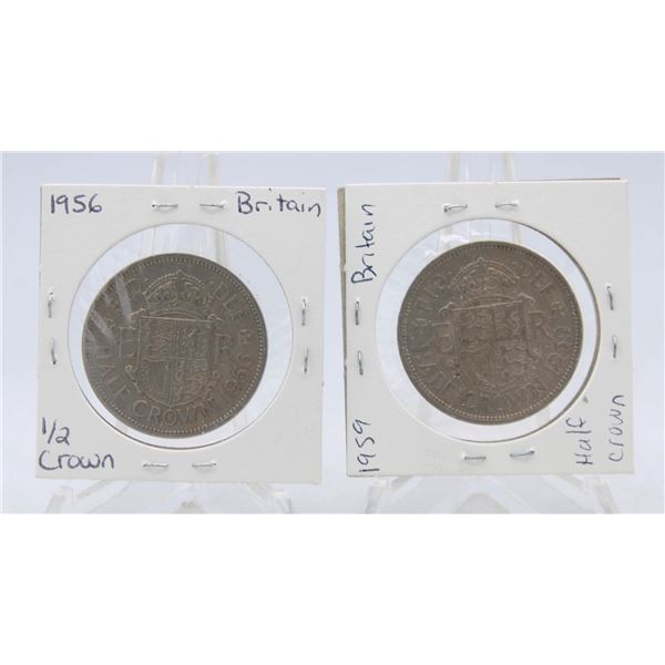 1959 & 1959 UK HALF CROWN COIN BRITIAN