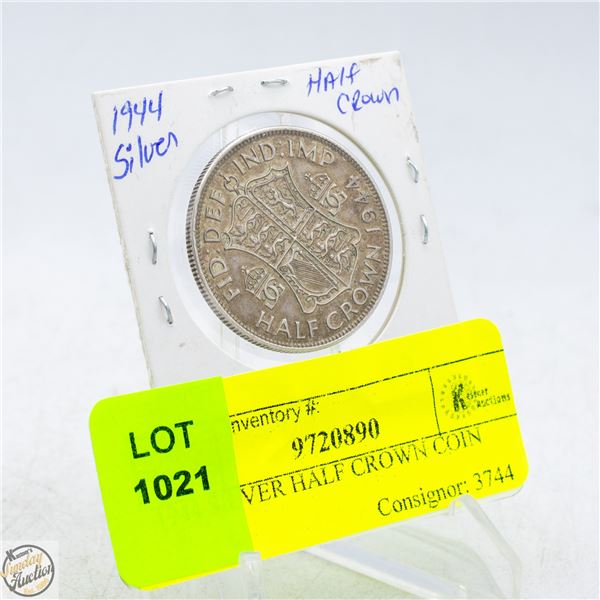 1944 SILVER HALF CROWN COIN
