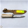 Image 1 : VINTAGE BONE HANDLED HUNTING KNIFE