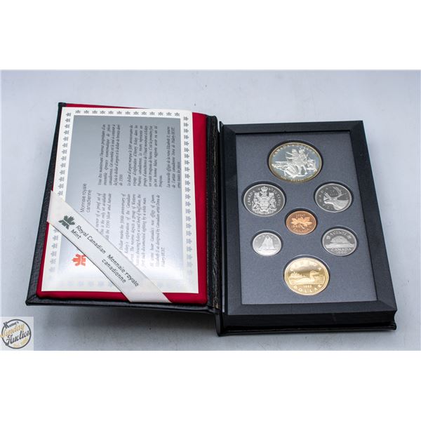 1990 RCM 7 COIN COLLECTORS SET IN LEATHER CASE