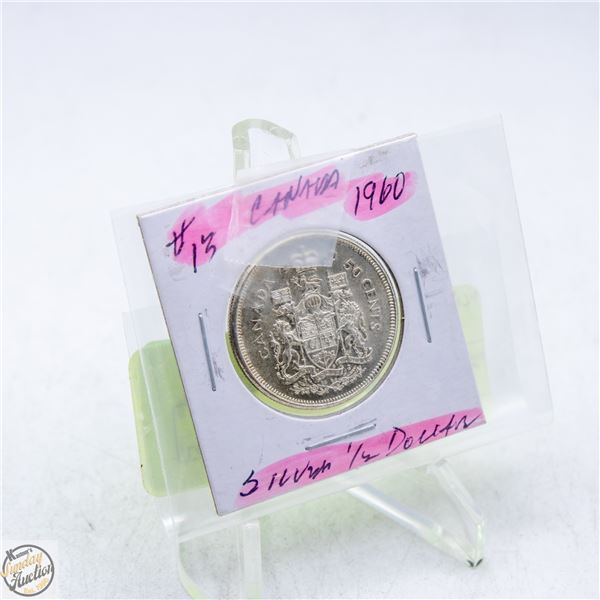 1960 CDN SILVER HALF DOLLAR