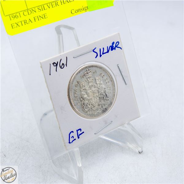 1961 CDN SILVER HALF DOLLAR