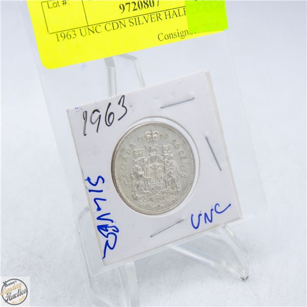 1963 CDN SILVER HALF DOLLAR