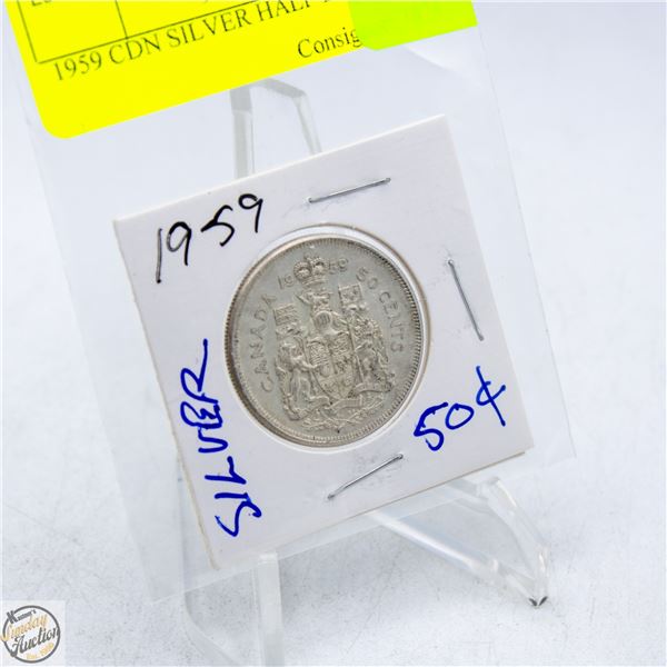 1959 CDN SILVER HALF DOLLAR