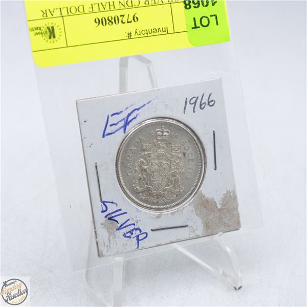 1966 SILVER CDN HALF DOLLAR