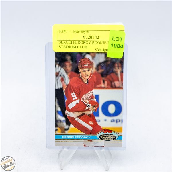 SERGEI FEDOROV ROOKIE TOPPS STADIUM CLUB