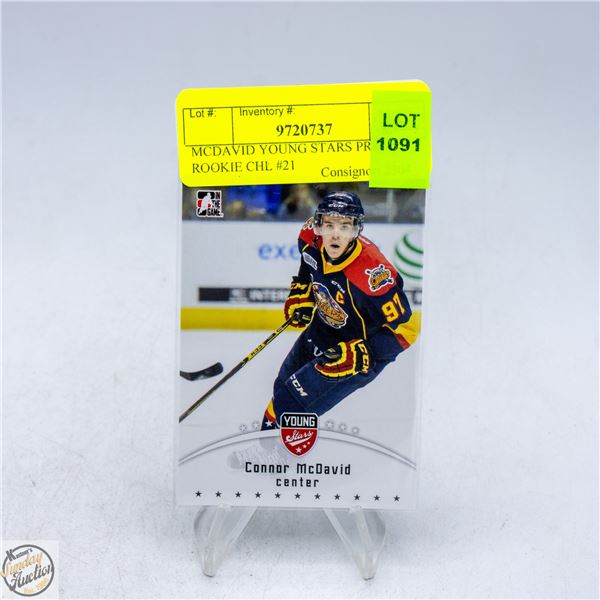 MCDAVID YOUNG STARS PRE ROOKIE CHL #21