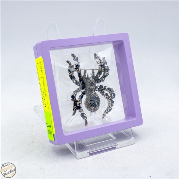 NEW XL TEXTURED LARGE SPIDER BROOCH