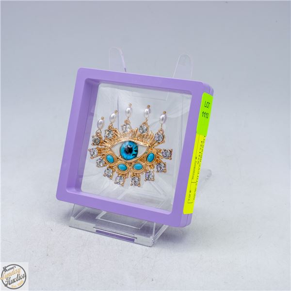NEW 5TH EYE BROOCH BAROQUE DESIGN
