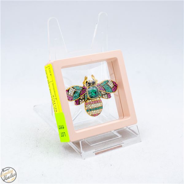 NEW BEE BROOCH, MULTICOLORED