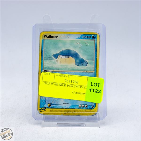 2003 WAILMER POKEMON CARD
