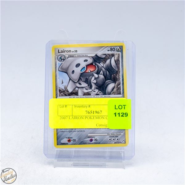2007 LAIRON POKEMON CARD