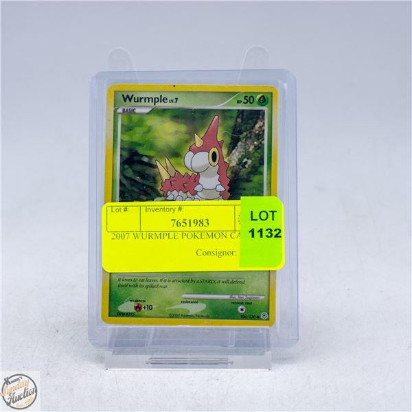 2007 WURMPLE POKEMON CARD