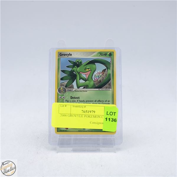 2006 GROVYLE POKEMON CARD