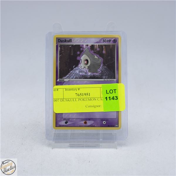 2007 DUSKULL POKEMON CARD