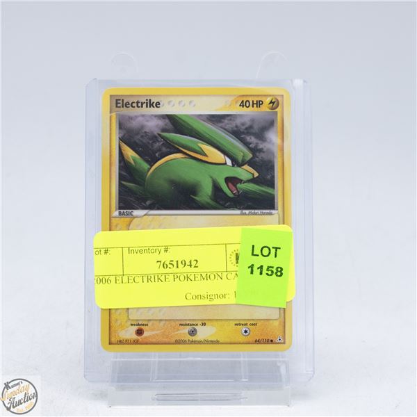 2006 ELECTRIKE POKEMON CARD