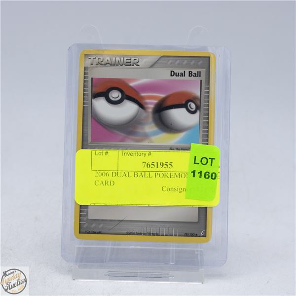 2006 DUAL BALL POKEMON TRAINER CARD
