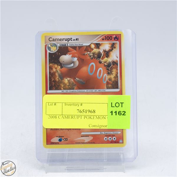 2008 CAMERUPT POKEMON CARD