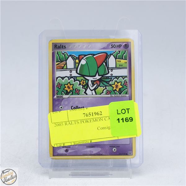 2005 RALTS POKEMON CARD