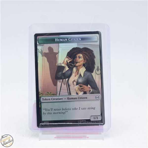 HUMAN CITIZEN FOIL MAGIC CARD