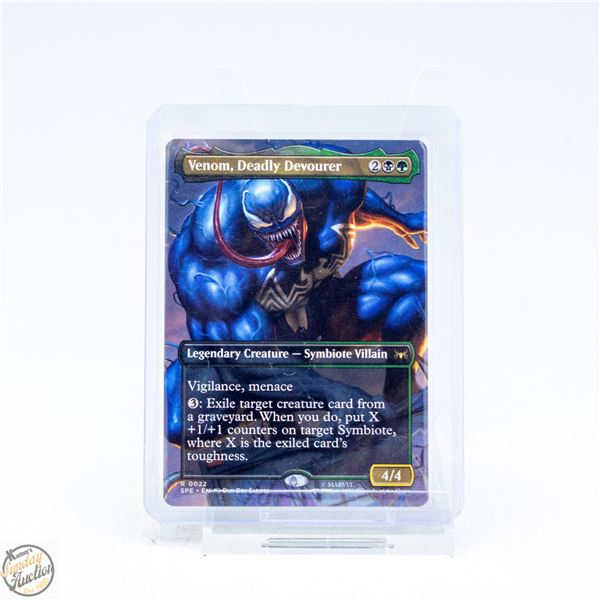 VENOM DEADLY DEVOURER FULL ART MAGIC CARD