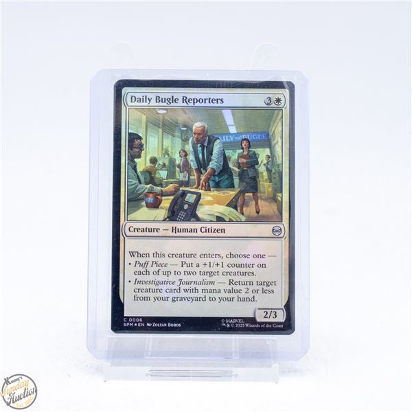DAILY BUGLE REPORTERS FOIL MAGIC CARD
