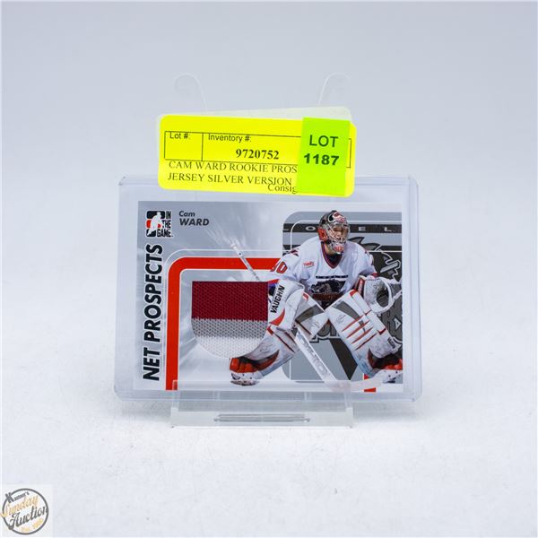 CAM WARD ROOKIE PROSPECTS JERSEY SILVER VERSION
