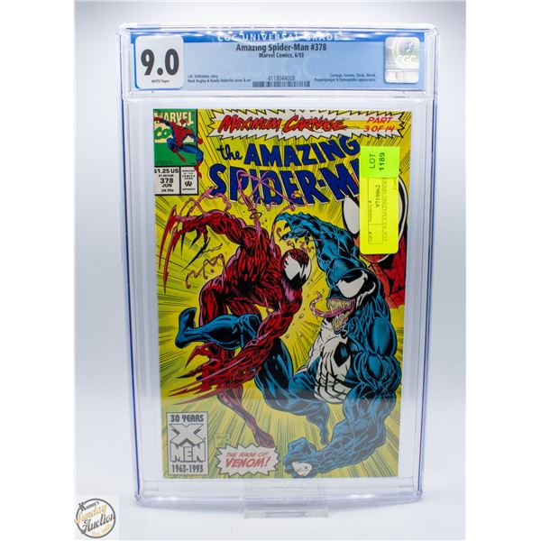 CGC 9.0 AMAZING SPIDERMAN #378