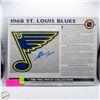 Image 1 : GLENN HALL SIGNED ST LOUIS BLUES PATCH NO COA