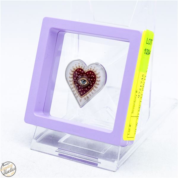 NEW 2D METAL PIN FLAT, VERMILION