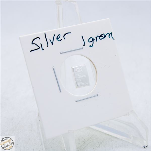 #4881-VALCAMBI SUISSE 1 GRAM SILVER INGOT