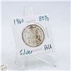 Image 1 : #4856-AU 1960 50 CENT CANADIAN COIN 80 % SILVER