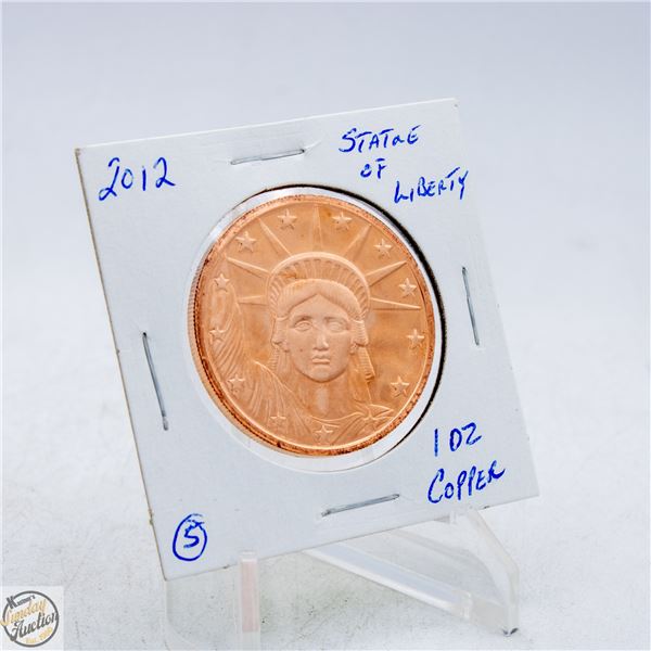#4887-2012 STATUE OF LIBERTY 1 OUNCE .999