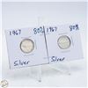 Image 1 : #4853-PAIR OF 1867-1967 SILVER LIMITED EDITION