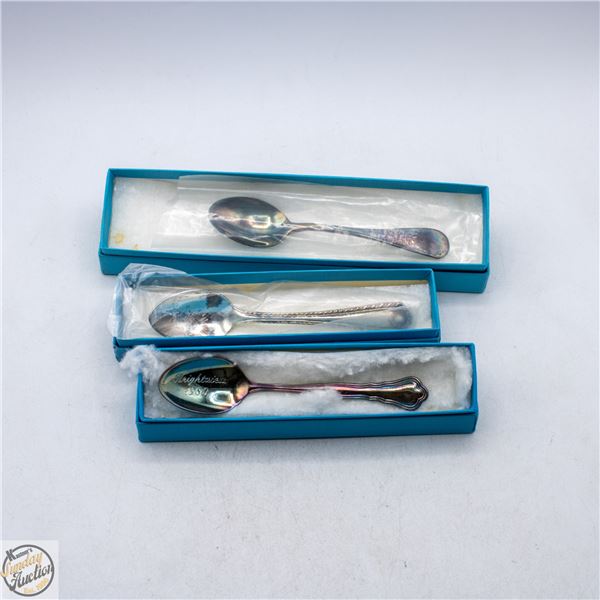 3 VINTAGE BIRKS SILVER PLATED SPOONS