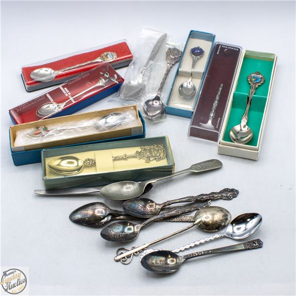 LOT OF VINTAGE COLLECTOR SPOONS