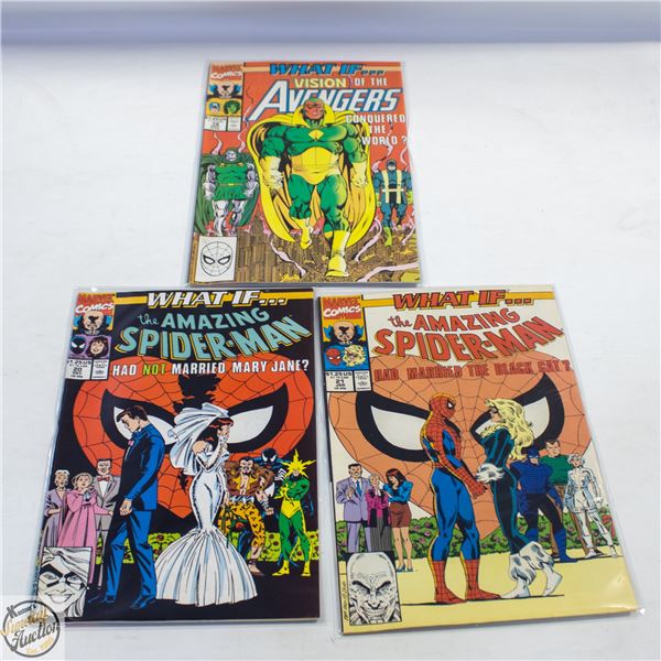 WHAT IF? MARVEL COMIC  #19,20,21
