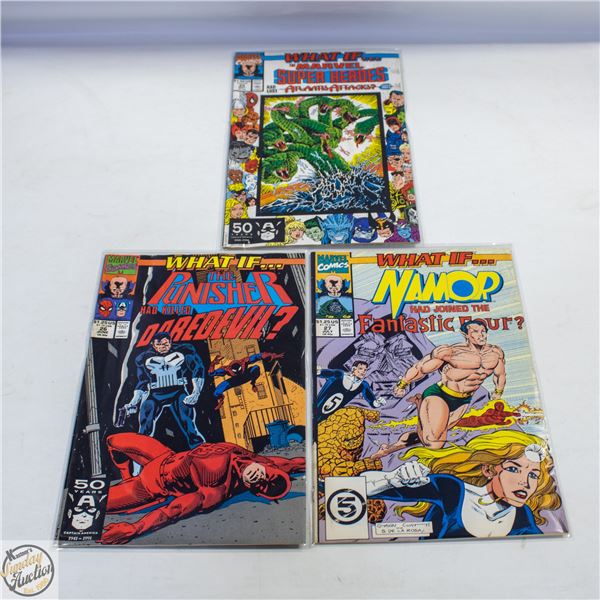 WHAT IF? MARVEL COMIC  #25,26,27