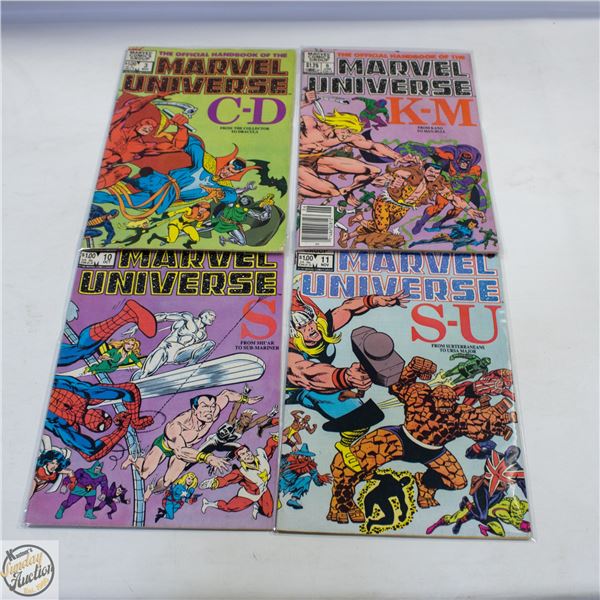 THE OFFICIAL HANDBOOK OF THE MARVEL UNIVERSE #3,6,