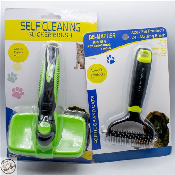 #4896-DOG AND CAT DE-MATTING BRUSH AND