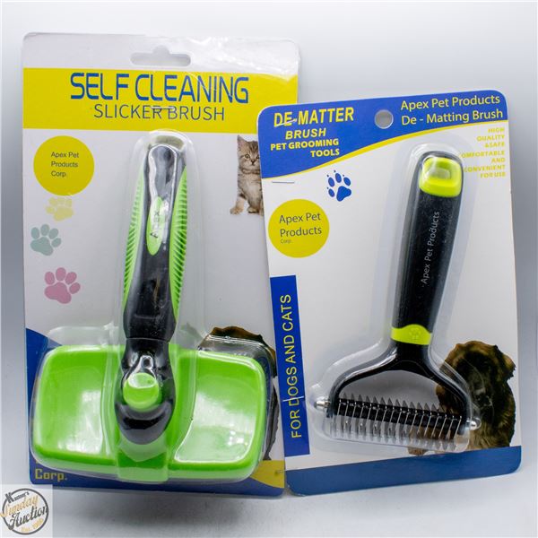 #4895-DOG AND CAT DE-MATTING BRUSH AND