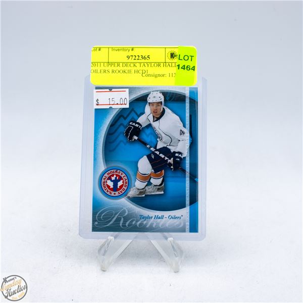 2011 UPPER DECK TAYLOR HALL OILERS ROOKIE HCD1