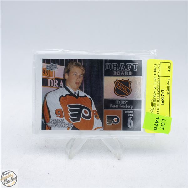 2015-16 UD DRAFT BOARD FULL FORCE PETER FORSBERG