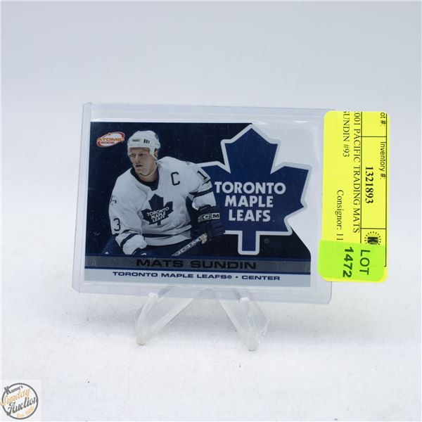 2001 PACIFIC TRADING MATS SUNDIN #93