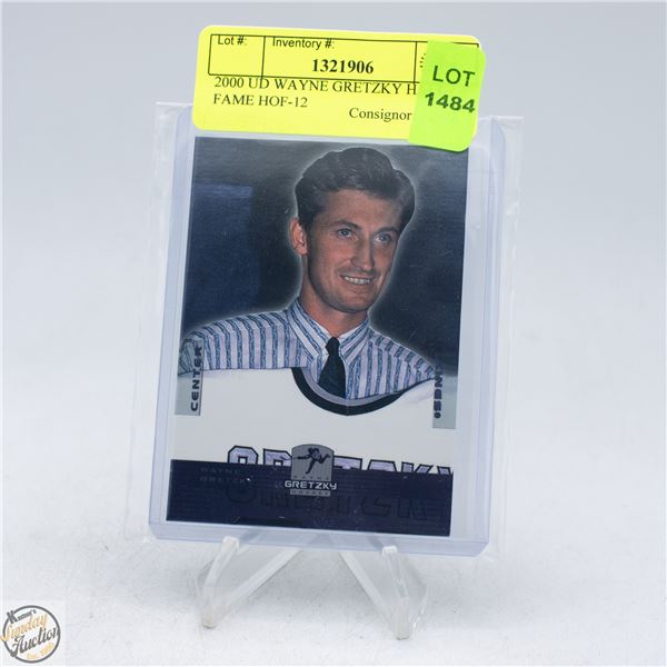 2000 UD WAYNE GRETZKY HALL OF FAME HOF-12
