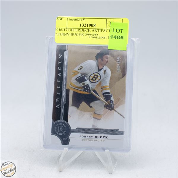 2016-17 UPPERDECK ARTIFACTS JOHNNY BUCYK 299/499