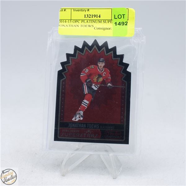 2014-15 OPC PLATINUM SUPERSTARS JONATHAN TOEWS