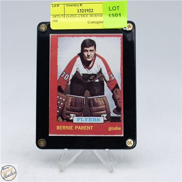 1973-74 O-PEE-CHEE BERNIE PARENT #66