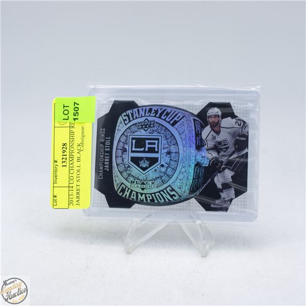 2013-14 UD CHAMPIONSHIP RINGS JARRET STOLL BLACK