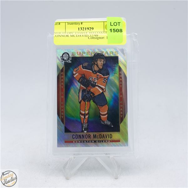 2018-19 OPC COAST TO COAST CONNOR MCDAVID 32/99